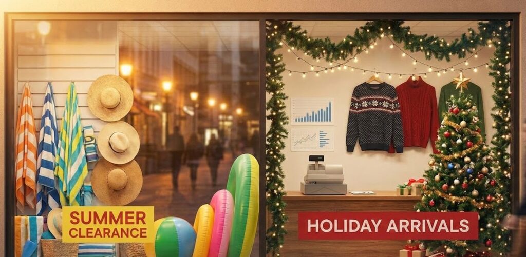 Seasonal business transitioning between peak and off-peak periods